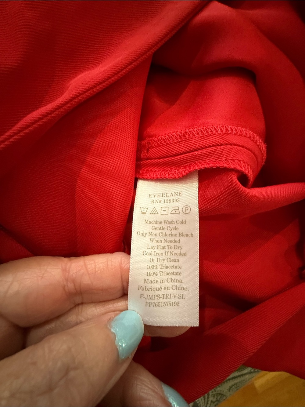 Everlane Red Sleeveless V-Neck Belted Jumpsuit - Picture 7 of 7